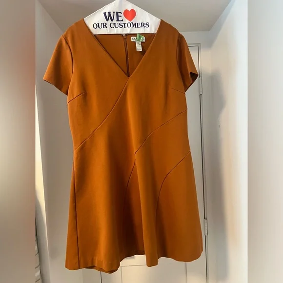 Neiman Marcus Terracotta Mini Dress - Picture 1 of 5